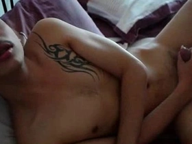 Young Thai gay guy Kai pleasuring himself