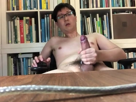 A huge load from an Asian stud in Singapore.