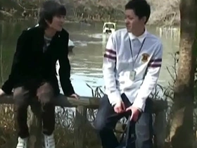 Young Shunichi self-pleasure in the most perverted manner.