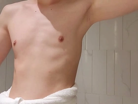 Solo boy showing off his body