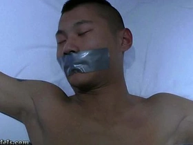 Straight gay men explore BDSM and bondage in this video.