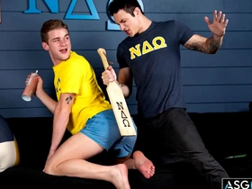 Naughty prank leads to a whipped and spanked ass!