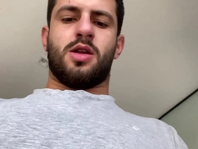 Straight stud's secret solo sessions: A verbal camp buddy's masturbation story