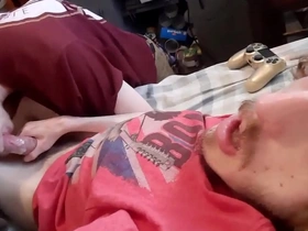 A hot and steamy blowjob from a charming twink amateur