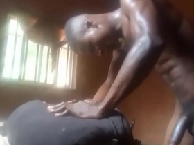 The voluptuous buttocks of a curvy beauty are devoured by a well-endowed man