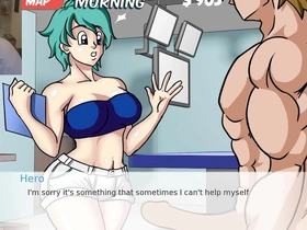 Mai's boobs and pussy get the attention in Dragon Ball game