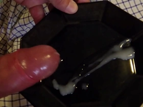 Massive ejaculation up close