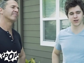 Dean Phoenix resolves his sexual identity prior to engaging in a threesome with stepson Will Braun and Casey Jack - TWINKPOP