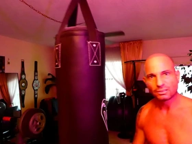 Fitness enthusiast G T S gym workout with Italian porn star champion