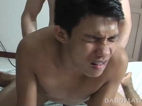Benjie the Asian twink gets pounded by a seasoned daddy