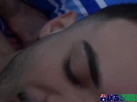 Australian hunk Lewis and gay man Mason get intimate